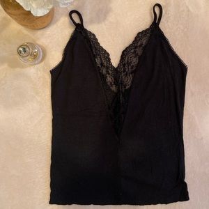 Cotton and Lace Dressy Tank Top